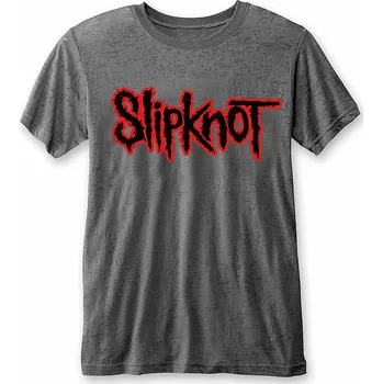 Pánské tričko Slipknot tričko, Logo Burn Out Grey, pánské XXL