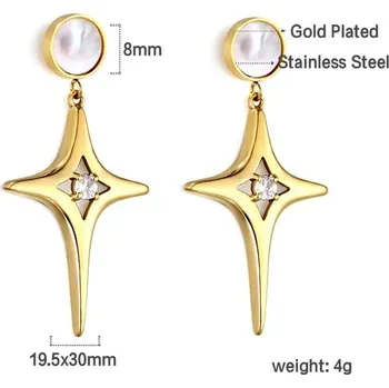 Náušnice Luxusní nerezové náušnice - 721AG