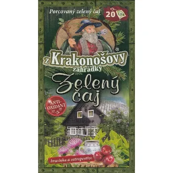 Čaj Zelený čaj Brusinka a ostropestřec z Krakonošovy zahrádky 30g - Huspekdesign