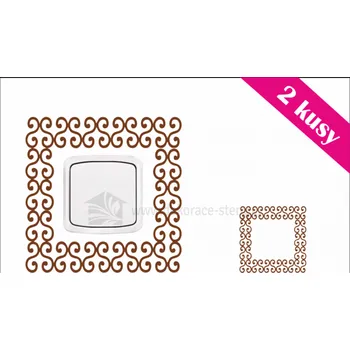 Samolepící dekorace Dekorace-steny.cz - Samolepky na vypínač - Ozdobný rámeček 2 - 528