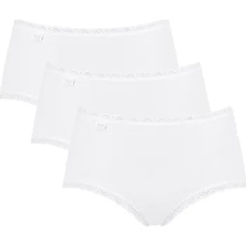 Kalhotky Kalhotky SLOGGI 24/7 COTTON LACE MIDI C3P bílá 42 0
