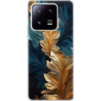 Pouzdro na mobilní telefon Odolné silikonové pouzdro iSaprio - GoldBlue Leaves 02 - Xiaomi 13 Pro