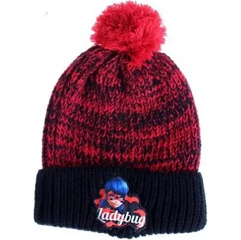 Čepice Setino - Dívčí čepice Ladybug - Kouzelná beruška - červená 54