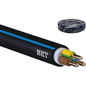 elektrický kabel Kabel CYKY-J 3x1,5 černý 1 m