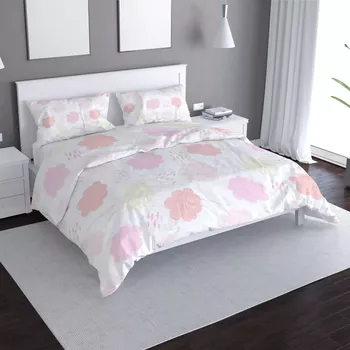 Povlečení Saténové povlečení Barevné obláčky - Sablio - 140x200 / 90x70