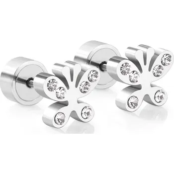 Náušnice Dívčí náušnice se zirkony - 161AS