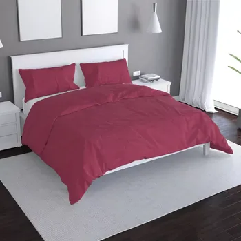 Povlečení Saténové povlečení Vínová - Sablio - 140x220 / 90x70