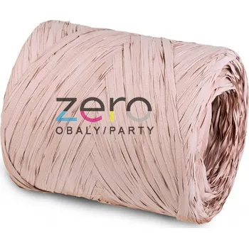 Stuha Lýko umělé RAPHIA 200 m - špinavá růžová