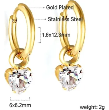 Náušnice Luxusní dámské náušnice z nerezové oceli - 762AG