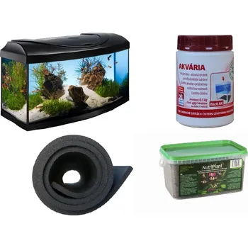 Akvaristika Diversa Akvarijní set Creative 112l LED vypouklý černý Expert by Diversa
