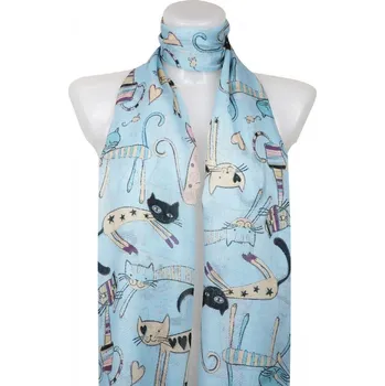 Šála Dámský šál, lehký světle modrý, novinka