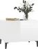 Konferenční stolek Konferenční stolek kompozitní dřevo 60 x 44,5 x 45 cm lesklý bílý