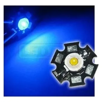 Polovodič LED dioda 1W výkonová MODRÁ 470nm