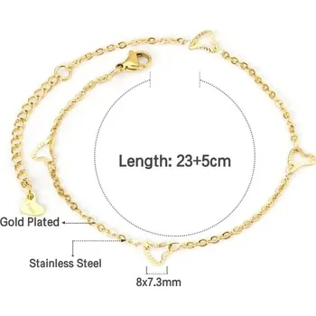 Náramek Náramek z nerezové oceli ve zlaté barvě - AN106401G