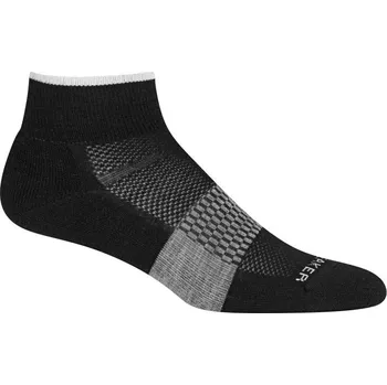 Dámské oblečení dámské merino ponožky ICEBREAKER Wmns Multisport Light Mini, Black/Snow/Metro Heather velikost: 35-37 (S)