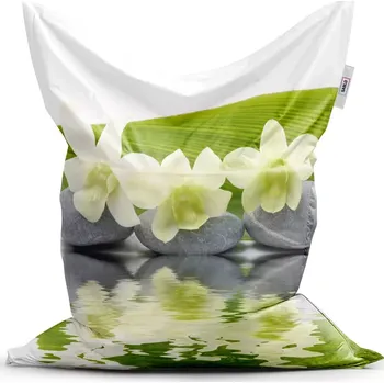 Sedací pytel Sedací vak Classic Bílá orchidej - Sablio - 200x140 cm