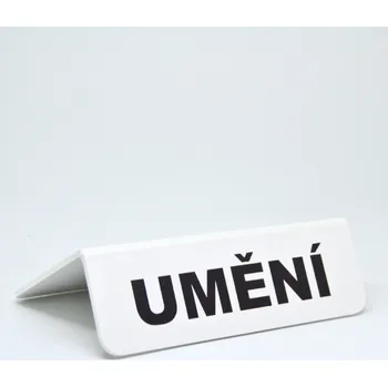 Zarážka na knihu Rozřaďovač s nápisem - UMĚNÍ