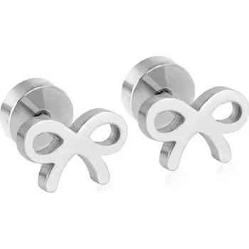 Náušnice Dětské náušnice z chirurgické oceli ve stříbrné barvě - EA611401S