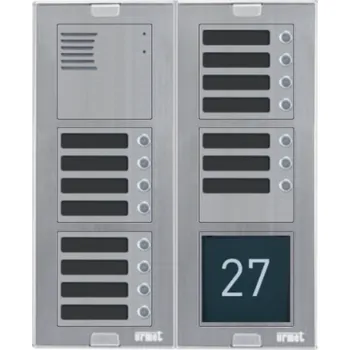 Poštovní schránka Zvonkové tablo URMET Sinthesi S2 - pro 15 účastníků - BEZ KRYCÍ STŘÍŠKY