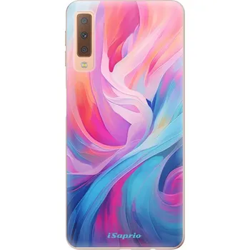 Pouzdro na mobilní telefon Odolné silikonové pouzdro iSaprio - Abstract Wave 02 - Samsung Galaxy A7 (2018)