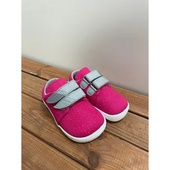 Dívčí tenisky Textilní tenisky Beda - PINK SHINE (BF 0001/TEX/W), Beda Barefoot Velikost: 21