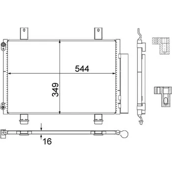 Výparník klimatizace Kondenzátor, klimatizace MAHLE AC 456 000S
