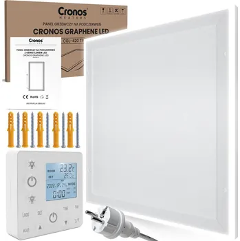 Topný panel CRONOS HEATERS CRONOS Graphene LED IR Heating Panel CGL-420TP White Cool