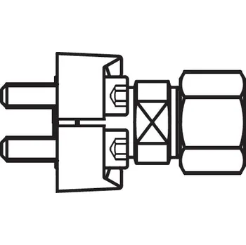 Instalatérský materiál Hydraulický adaptér příruby s maticí 3/4", 350 bar, M10x30 Parker GFS33/20SCF