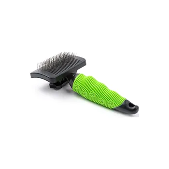 Kartáč pro zvířata JK Animals Kartáč samočistící, jemné drátky 18x8 cm