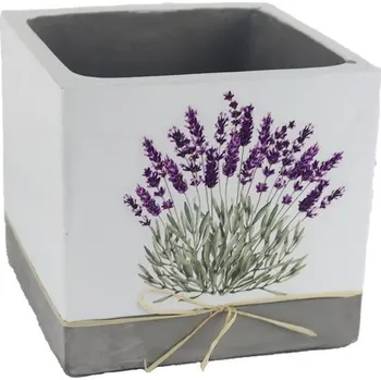 Obal na květináč Obal na květiny hranatý levandule X5809/3