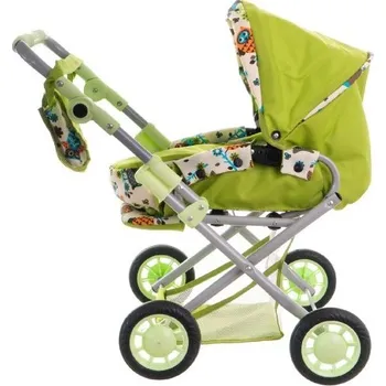 Kočárek pro panenku Teddies Magda trojkombinace, zelený