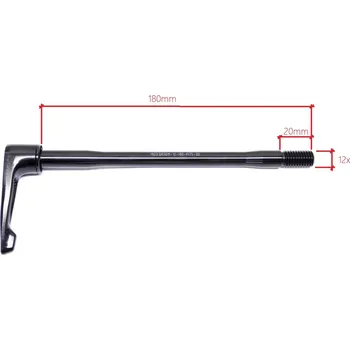 Náboj kola Pevná osa náboje zadní 12mm x 1,75 - 20mm, délka 180mm