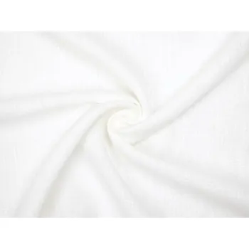 Snový svět Lněná látka polobělená měkčená 245g/m2