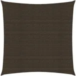 ZBXL Plachta proti slunci 160 g/m² hnědá 3,6 x 3,6 m HDPE