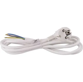 Prodlužovací kabel TEKABEN PRECON Flexo 2m PVC kulatá 3x0,75 vidlice úhlová bílá AK 86 3077-3-X/2