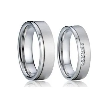 Prsten AN1012-Zr AN1012-Zr Snubní prsteny chirurgická ocel - pár