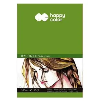 Set školních potřeb Blok do rysunku A5/15K 300g HAPPY COLOR