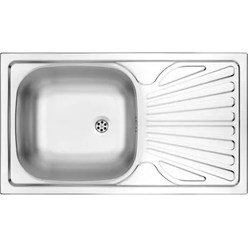 Nerezový dřez DEANTE - Techno nerez satin - Nerezový dřez, 1 - bowl s odkapávačem ZMU_0110