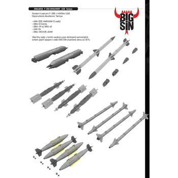 Plastikový model Eduard 1/48 F-35B ARMAMENT (TAMIYA)