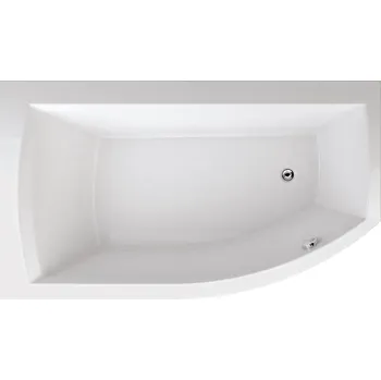 Vana TEIKO Thera New 170 L, Asymetrická akrylátová vana 170 x 98 cm, bílá, levá - V110170L04T12001 Nohy zdarma