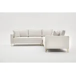 Hanah Home Rohová pohovka BERLIN krémová se zlatou 258 cm