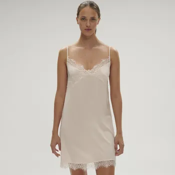 Dámská noční košile Simone Pérèle noční košilka SATIN SECRETS sakura pink 3