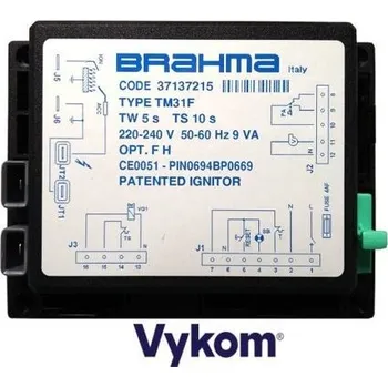 Příslušenství ke kotli Řídící a zapalovací automatika Brahma TM 31 F, Tw 5s, Ts 10s