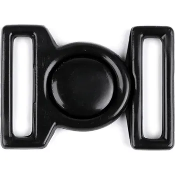 Plavkové zapínání šíře 16 mm plastové Varianta: 3 černá, Balení: 5 pár