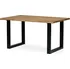Jídelní stůl Autronic DS-U140 DUB masiv dub/černý