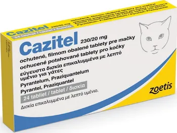Antiparazitikum pro kočku Zoetis Cazitel Cat 24 tbl.
