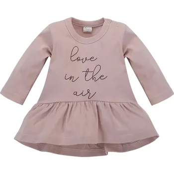Kojenecké oblečení PINOKIO TUNIKA PINOKIO, S NÁPISEM, ROSE, HAPPINESS Velikost: 62