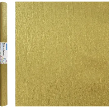 Krepový papír LUMA Papír krepový 0,5 x 2 m zlatý