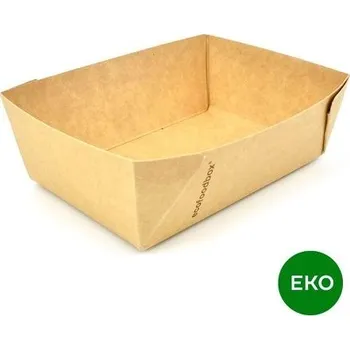EKO miska malá, kraft, 135 x 90 x 50 mm