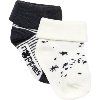 PONOŽKY NOPPIES JOS, BÍLÉ, 2 PÁRY Velikost: 3-6 MĚSÍCŮ